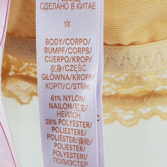NWT Fenty lace bra cream color crossback size 1X - Picture 8 of 16